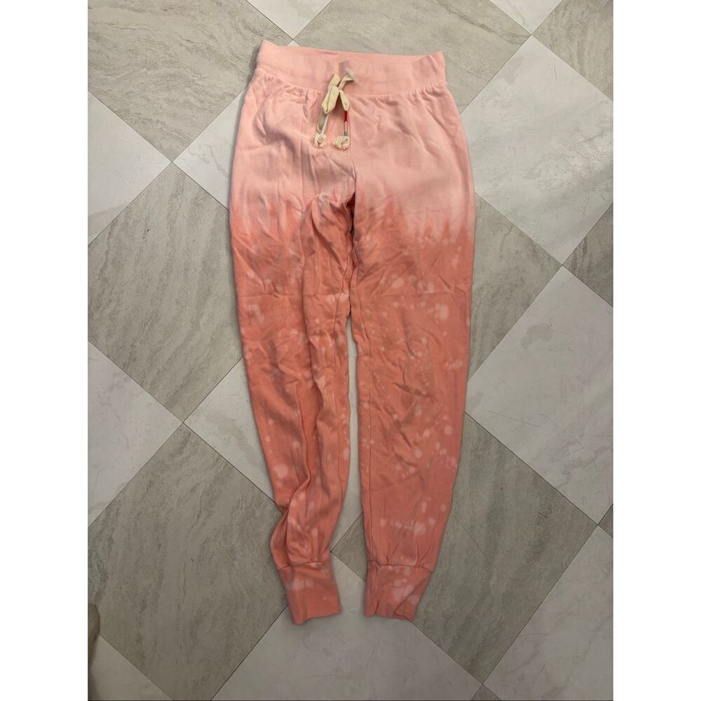 Wild Fox Ombré Tie Die Jogger Sweatpants Pink XS